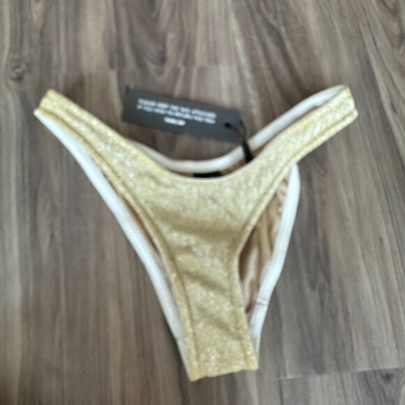 NWT Triangl Maia Gold Bikini Set & Fanny Pack XS - Picture 6 of 11